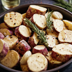 test Roasted Potatoes in a Pan